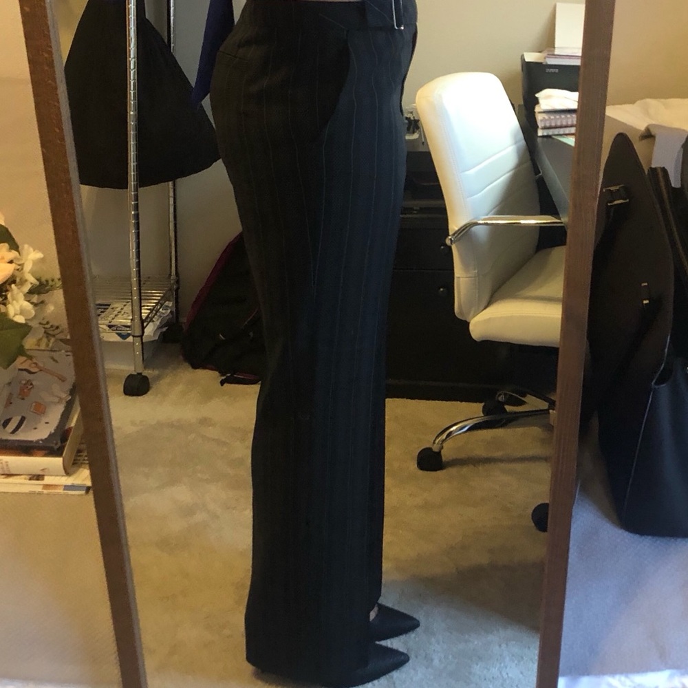 Black striped pants